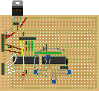 Circuit layout in Fritzing
