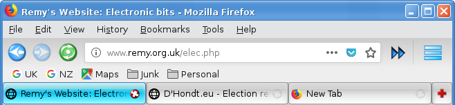 Firefox tabs, as I like them