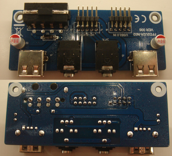 Audio panel circuit board