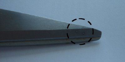 Electrical weld mark