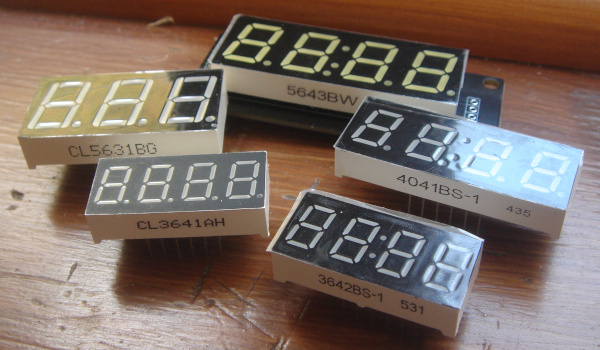 Various numeric LED displays